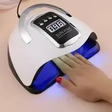 Nail Dryer Machine 300W UV LED Nail Lamp with 72 LED Beads Professional Gel Polish Curing Dryer LCD Display Auto Sensor 10 30 60 99 Second Timer Fast Nail Art Equipment for Salon and Home Manicure
