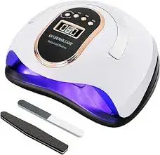 Nail Dryer Machine 300W UV LED Nail Lamp with 72 LED Beads Professional Gel Polish Curing Dryer LCD Display Auto Sensor 10 30 60 99 Second Timer Fast Nail Art Equipment for Salon and Home Manicure