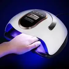 Nail Dryer Machine 300W UV LED Nail Lamp with 72 LED Beads Professional Gel Polish Curing Dryer LCD Display Auto Sensor 10 30 60 99 Second Timer Fast Nail Art Equipment for Salon and Home Manicure