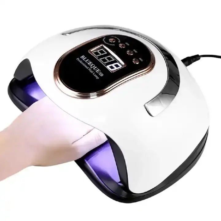 Nail Dryer Machine 300W UV LED Nail Lamp with 72 LED Beads Professional Gel Polish Curing Dryer LCD Display Auto Sensor 10 30 60 99 Second Timer Fast Nail Art Equipment for Salon and Home Manicure