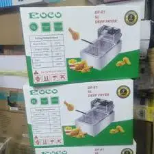 Ecco Double Deep Fryer Heavy Duty Twin Tank Electric Stainless Steel Frying Machine Independent Temperature Control Removable Baskets Fast Heating System Chips Chicken Fish Commercial Kitchen Fryer