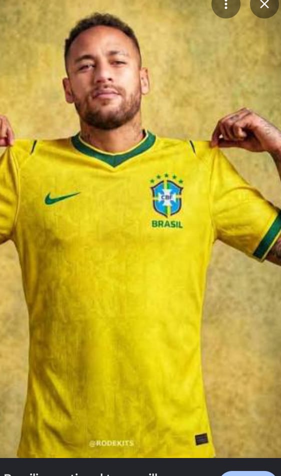 Brazil 2026 World Cup Home Jersey – Yellow Football Shirt, Breathable Fan Version.
