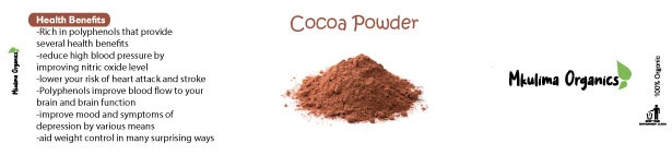 Mkulima Organics Pure Cocoa Powder  (100% Natural)