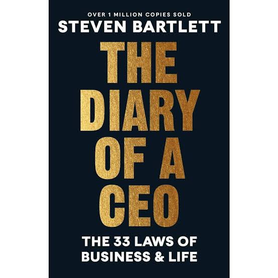 The Diary of a CEO: The 33 Laws of Business and Life Book by Steven Bartlett + FREE BOOKMARK