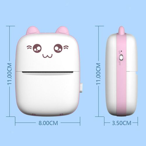 Portable handheld rechargable bluetooth mini printer