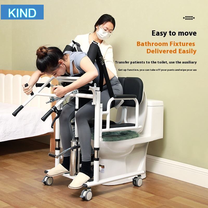 Patient Transfer Chair & Standing Lift Aid HYDRAULIC. Helps move patient around and its water proof to assist in bath