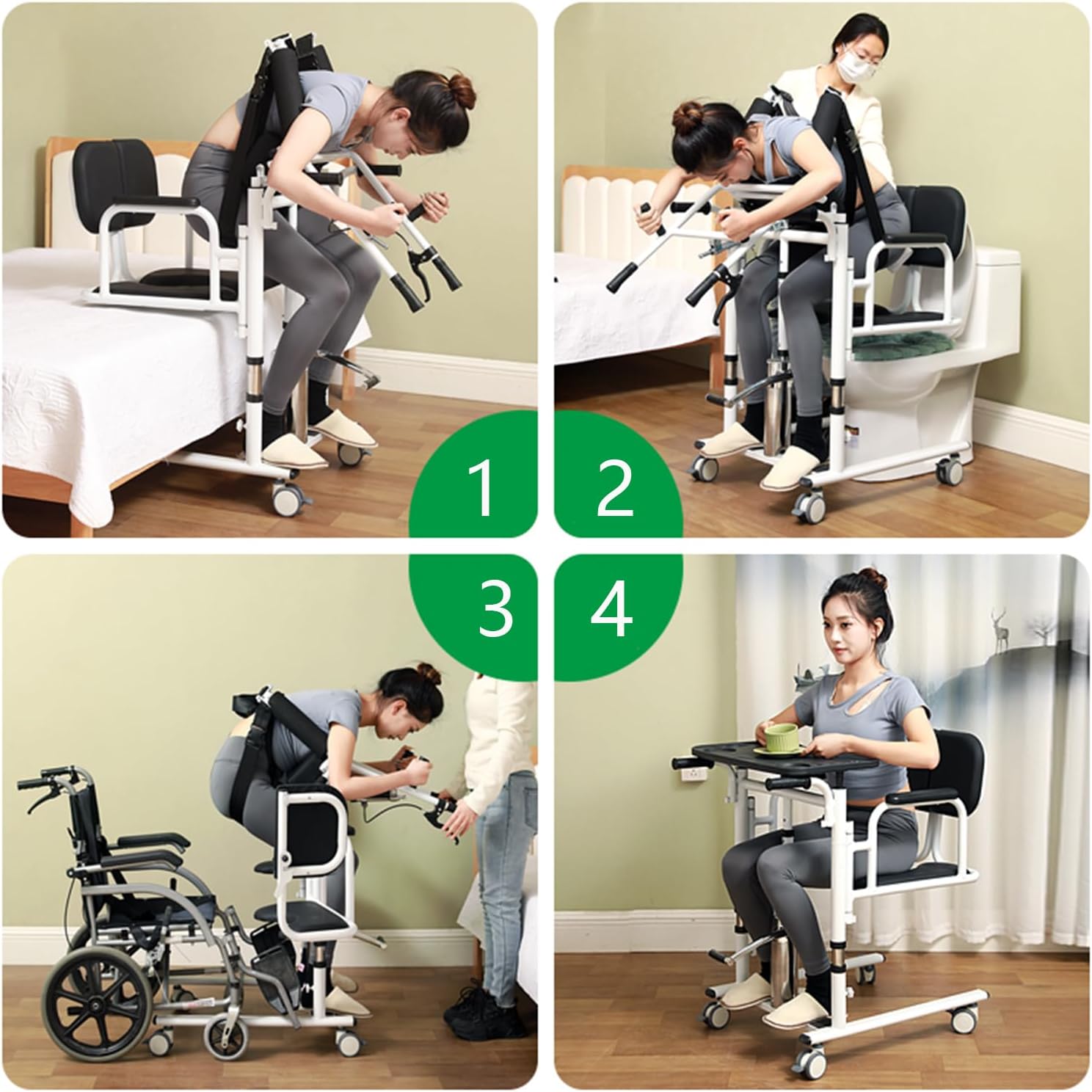 Patient Transfer Chair & Standing Lift Aid HYDRAULIC. Helps move patient around and its water proof to assist in bath