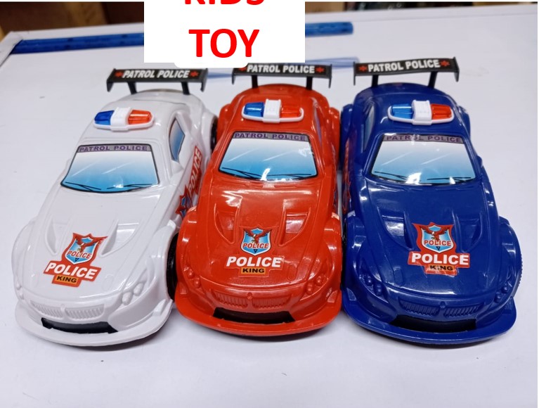 Inertia Police Patrol Toy Cars Friction Powered Plastic Racing Vehicles for Kids Boys Girls Push and Go Educational Indoor Outdoor Play Birthday Gifts Party Favors Entertainment Toys