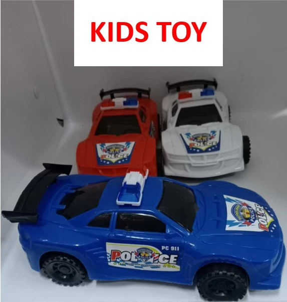 Police Toy Cars Friction Powered Push and Go Plastic Racing Vehicles with Rubber Wheels for Kids Boys Girls Indoor Outdoor Play Birthday Gifts Educational Fun Entertainment Toys