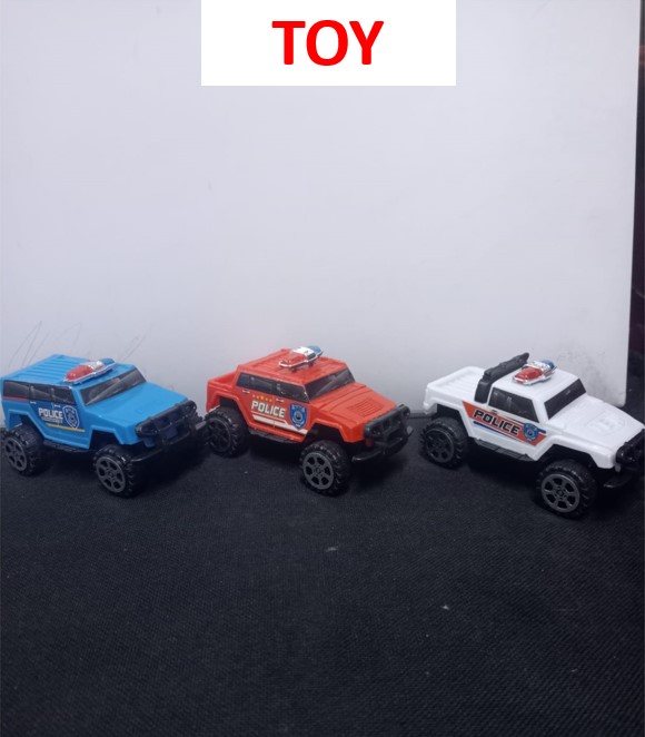Kids Police Monster Truck Toy Friction Powered Plastic Off Road Vehicle with Oversized Wheels for Toddlers Boys Girls Imaginative Play Birthday Gifts Indoor Outdoor Fun Adventure Entertainment