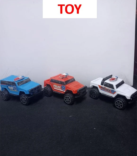 Kids Police Monster Truck Toy Friction Powered Plastic Off Road Vehicle with Oversized Wheels for Toddlers Boys Girls Imaginative Play Birthday Gifts Indoor Outdoor Fun Adventure Entertainment