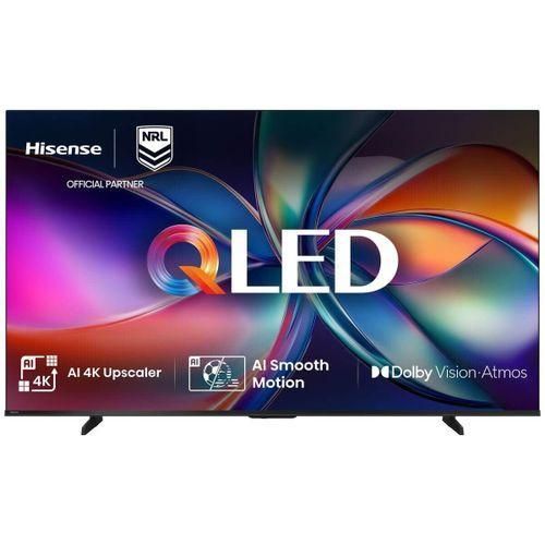 Hisense 50Q6QKEN 50 Inch 4K UHD QLED Smart TV VIDAA OS Dolby Vision Dolby Atmos HDR10+ AI 4K Upscaler Frameless WiFi Bluetooth HDMI USB Voice Control 2 Year Warranty