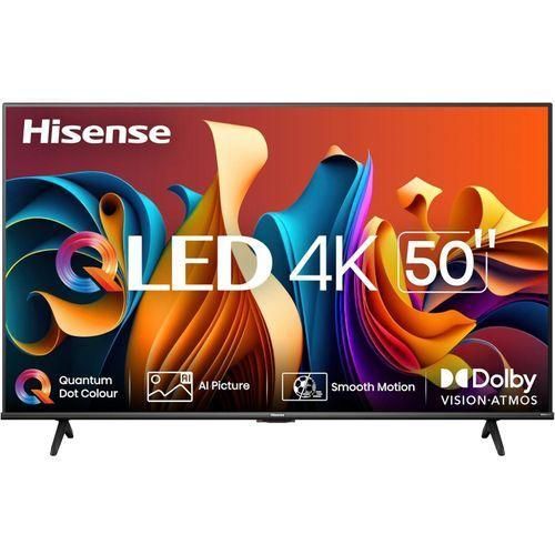 Hisense 50Q6QKEN 50 Inch 4K UHD QLED Smart TV VIDAA OS Dolby Vision Dolby Atmos HDR10+ AI 4K Upscaler Frameless WiFi Bluetooth HDMI USB Voice Control 2 Year Warranty