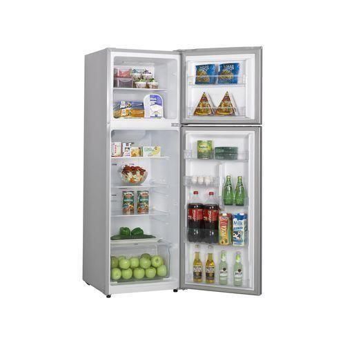 Hisense 203 Liters Non-Frost Double Door Refrigerator REF203DR Inverter Fridge Silver Energy Saving Frost Free Low Noise Tempered Glass Shelves 2 Years Warranty