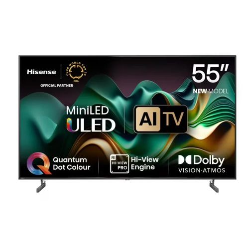 Hisense 55U6 55 Inch Mini-LED ULED 4K Smart TV VIDAA OS Quantum Dot Dolby Vision Dolby Atmos 144Hz Game Mode WiFi Bluetooth Voice Control 2 Year Warranty