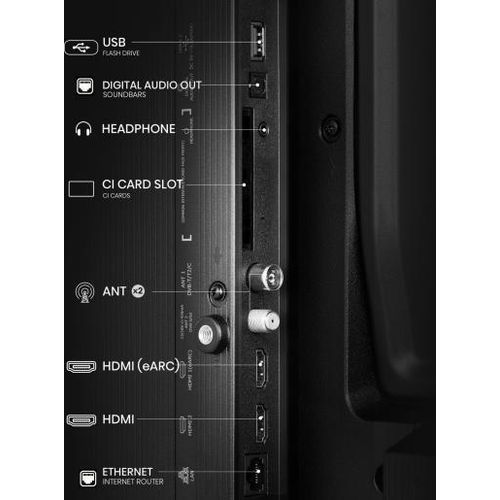 Hisense 55U6 55 Inch Mini-LED ULED 4K Smart TV VIDAA OS Quantum Dot Dolby Vision Dolby Atmos 144Hz Game Mode WiFi Bluetooth Voice Control 2 Year Warranty