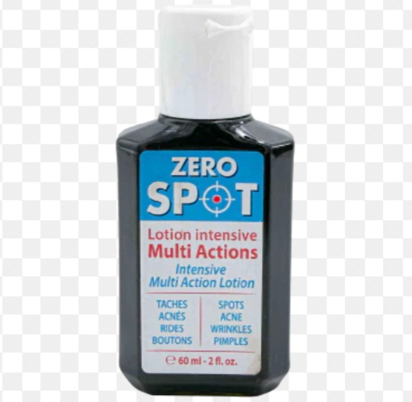 Zero Spot Lotion target dark spots, acne, pimples, and wrinkles for a clearer complexion.