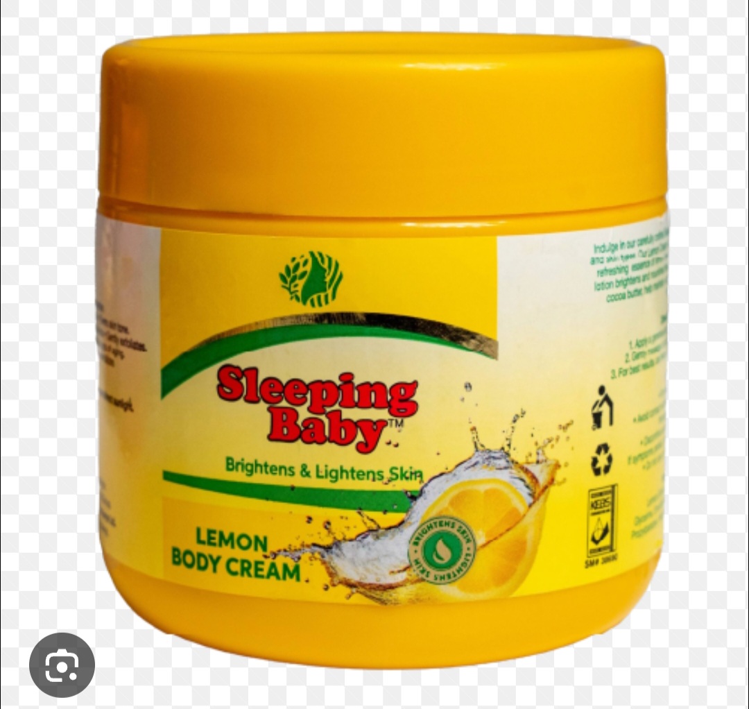 Sleeping Baby Glycerine Body Cream formulated to moisturize, revitalize, and soothe dry skin and is suitable for both babies and adults.