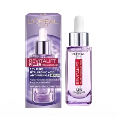 L'Oréal Paris Revitalift Filler 1.5% Pure Hyaluronic Acid Anti-Wrinkle Serum – Replumps Wrinkles Visibly Hydrates and Smooths Skin for Women