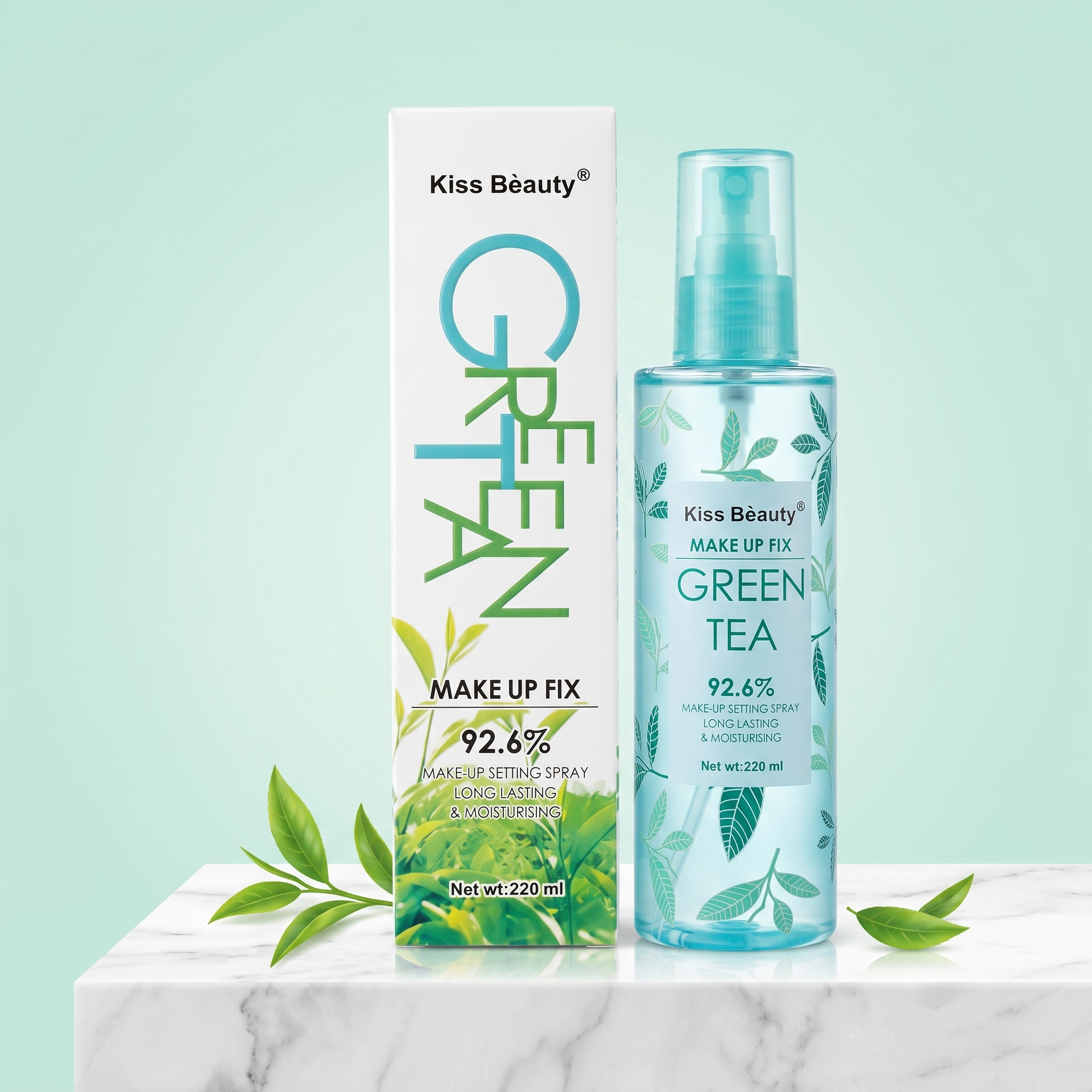 Kiss Beauty Green Tea Makeup Fix Setting Spray – 220ml