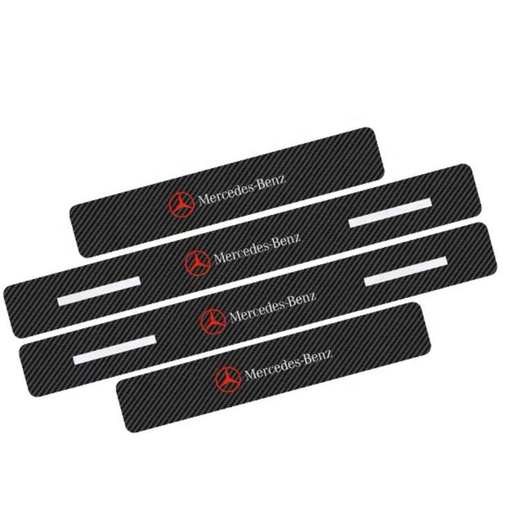 4pcs Carbon Fiber Car Door Step sill Stickers(protectors) For all car brands available: Mazda ,Mercedes Benz, Ford,Peugot,Bmw,Audi,Volkswagen,Nissan,Honda,Toyota etc.