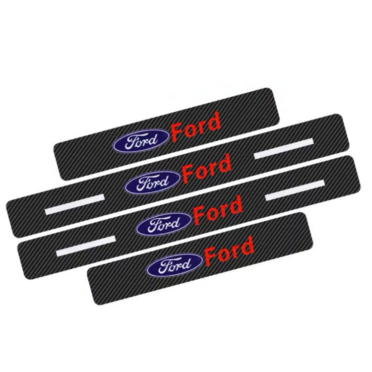 4pcs Carbon Fiber Car Door Step sill Stickers(protectors) For all car brands available: Mazda ,Mercedes Benz, Ford,Peugot,Bmw,Audi,Volkswagen,Nissan,Honda,Toyota etc.