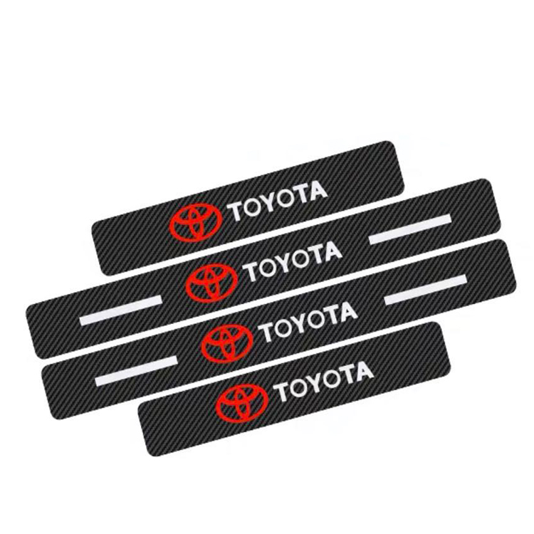 4pcs Carbon Fiber Car Door Step sill Stickers(protectors) For all car brands available: Mazda ,Mercedes Benz, Ford,Peugot,Bmw,Audi,Volkswagen,Nissan,Honda,Toyota etc.