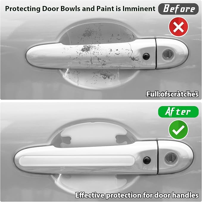 Limited Time Offer!! 8PCS Branded Transparent Car Door Handle Bowl Protective Stickers with Car Logo – Invisible Anti-Scratch Paint Protection for Mazda,Nissan,Toyota,Audi,Honda,Ford,Volkswagen.
etc