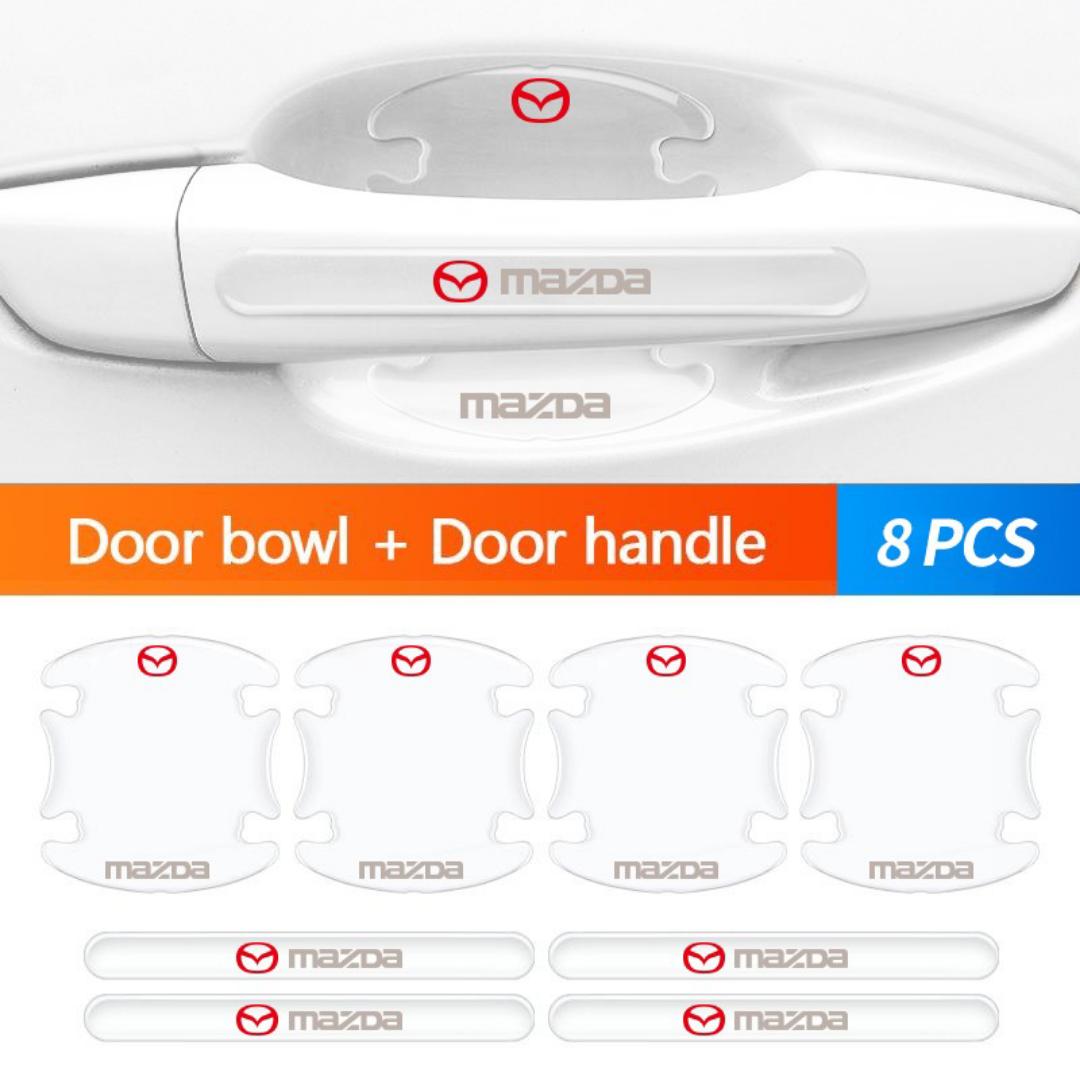 Limited Time Offer!! 8PCS Branded Transparent Car Door Handle Bowl Protective Stickers with Car Logo – Invisible Anti-Scratch Paint Protection for Mazda,Nissan,Toyota,Audi,Honda,Ford,Volkswagen.
etc