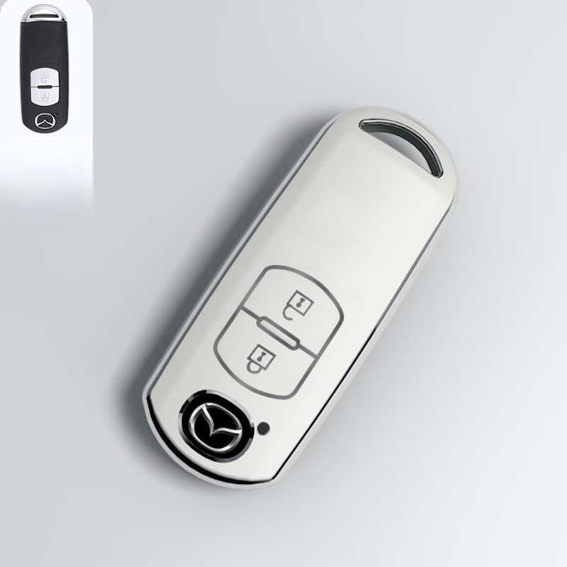 Mazda Demio,Atenza, CX5,Axela,3, 6 ,8, Cx-3, Cx-4 Tpu Car Key Case cover Protective Shell.