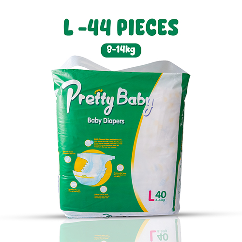 Pretty Baby  Affordable Baby Diapers (Large-L )  - 40 pieces