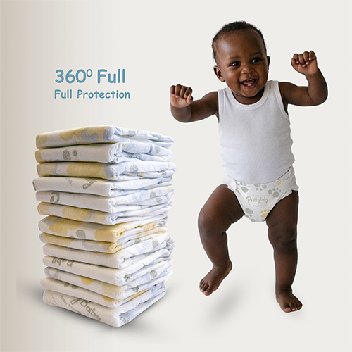 Pretty Baby Premium Diapers Medium - M (42 Pcs) | Ultra-Soft, Zero-Mark & 12-Hour Leak Protection for Babies 6-12kg | Breathable & Rash-Free