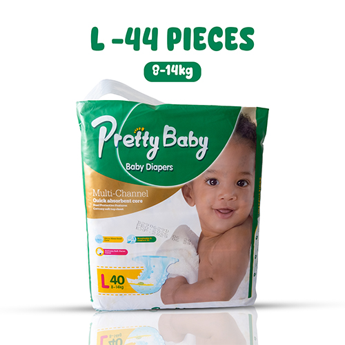 Pretty Baby  Affordable Baby Diapers (Large-L )  - 40 pieces
