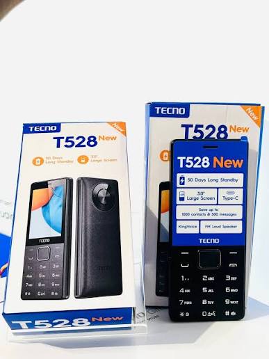 Tecno T528 NEW, 3.0'' 16MB ROM + 8MB RAM, FM Radio,(Dual SIM) 2500mAh Battery Type C Mobile Phones > Featured Phones
