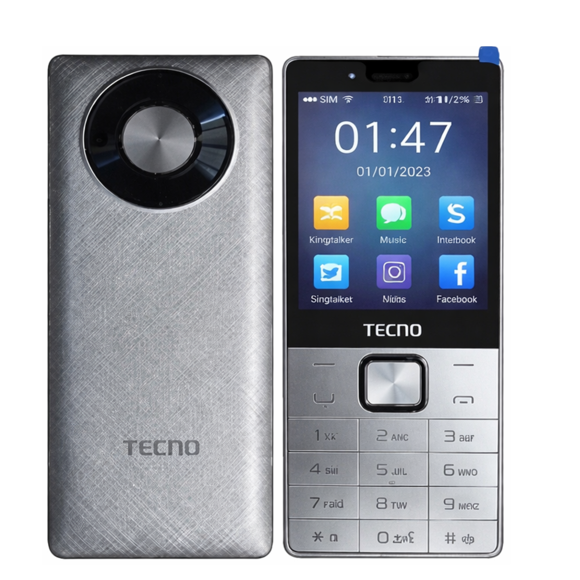 Tecno T528 NEW, 3.0'' 16MB ROM + 8MB RAM, FM Radio,(Dual SIM) 2500mAh Battery Type C Mobile Phones > Featured Phones