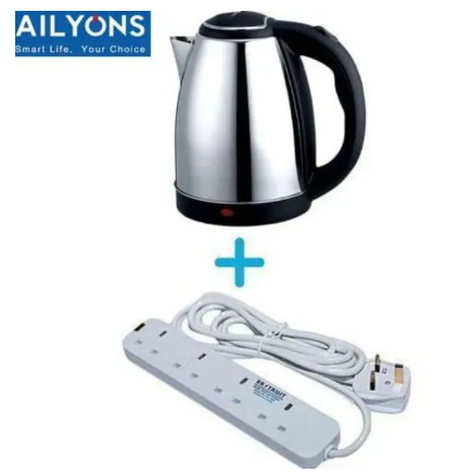 (Last chance to grab these deal ) Buy a Quality Ailyons Stainless Steel Electric Kettle with Temperature Control Feature for Household Kitchen Home Office or RV Use and GET A FREE extension as a GIFT.