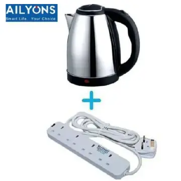 (Last chance to grab these deal ) Buy a Quality Ailyons Stainless Steel Electric Kettle with Temperature Control Feature for Household Kitchen Home Office or RV Use and GET A FREE extension as a GIFT.