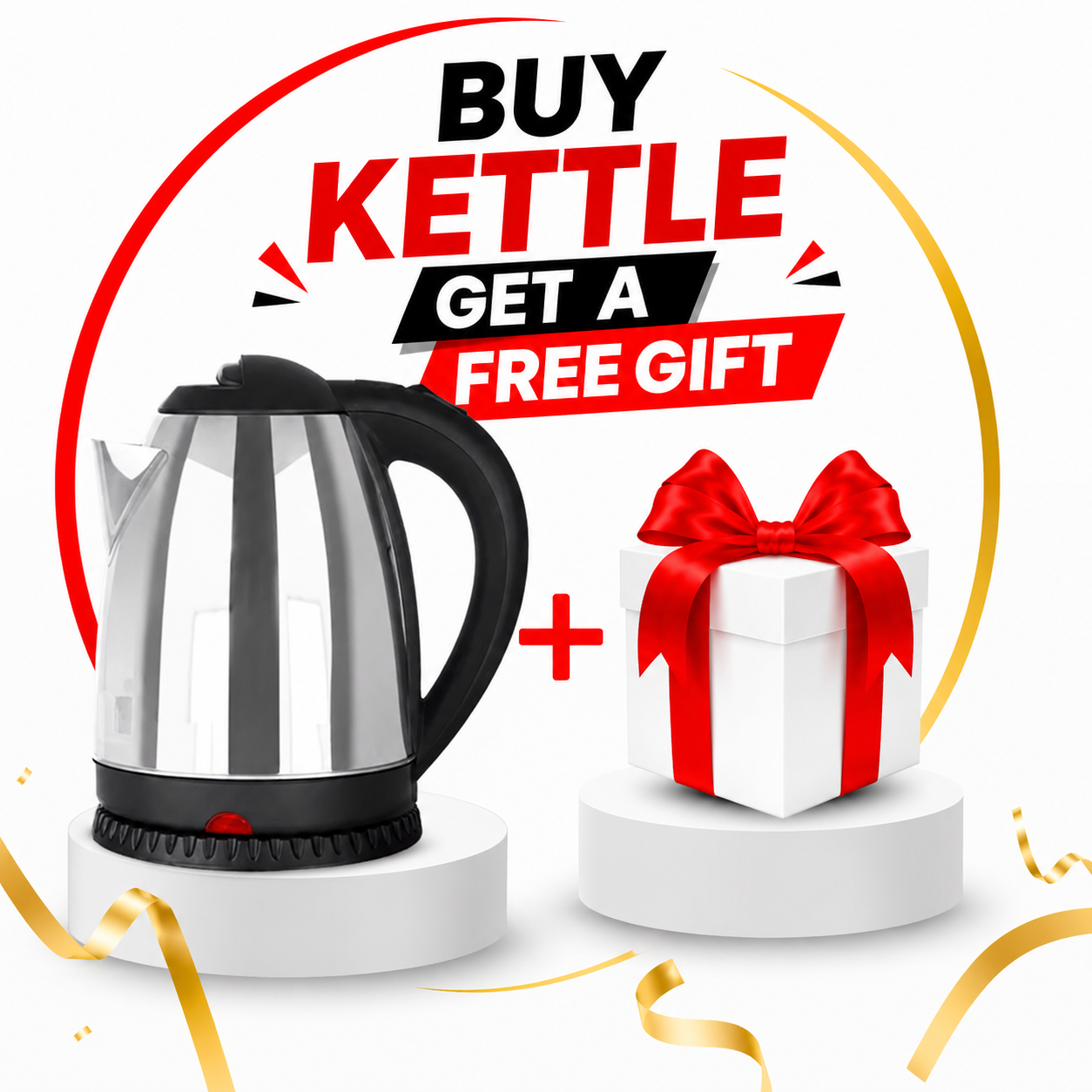 (Last chance to grab these deal ) Buy a Quality Ailyons Stainless Steel Electric Kettle with Temperature Control Feature for Household Kitchen Home Office or RV Use and GET A FREE RANDOM GIFT.