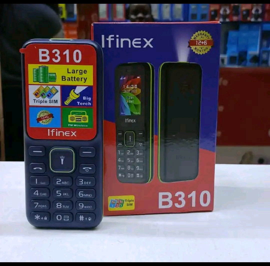 [NEW ARRIVALS!!!!]IfInex B310 Display 1.77 inch tripple sim card 1200mAh Battery WITH Facebook/Bluetooth/Vibrator/Wireless FM/MP3/MP4 Battery 1200mAh kabambe/katululu/mulika mwizi/button feature phone