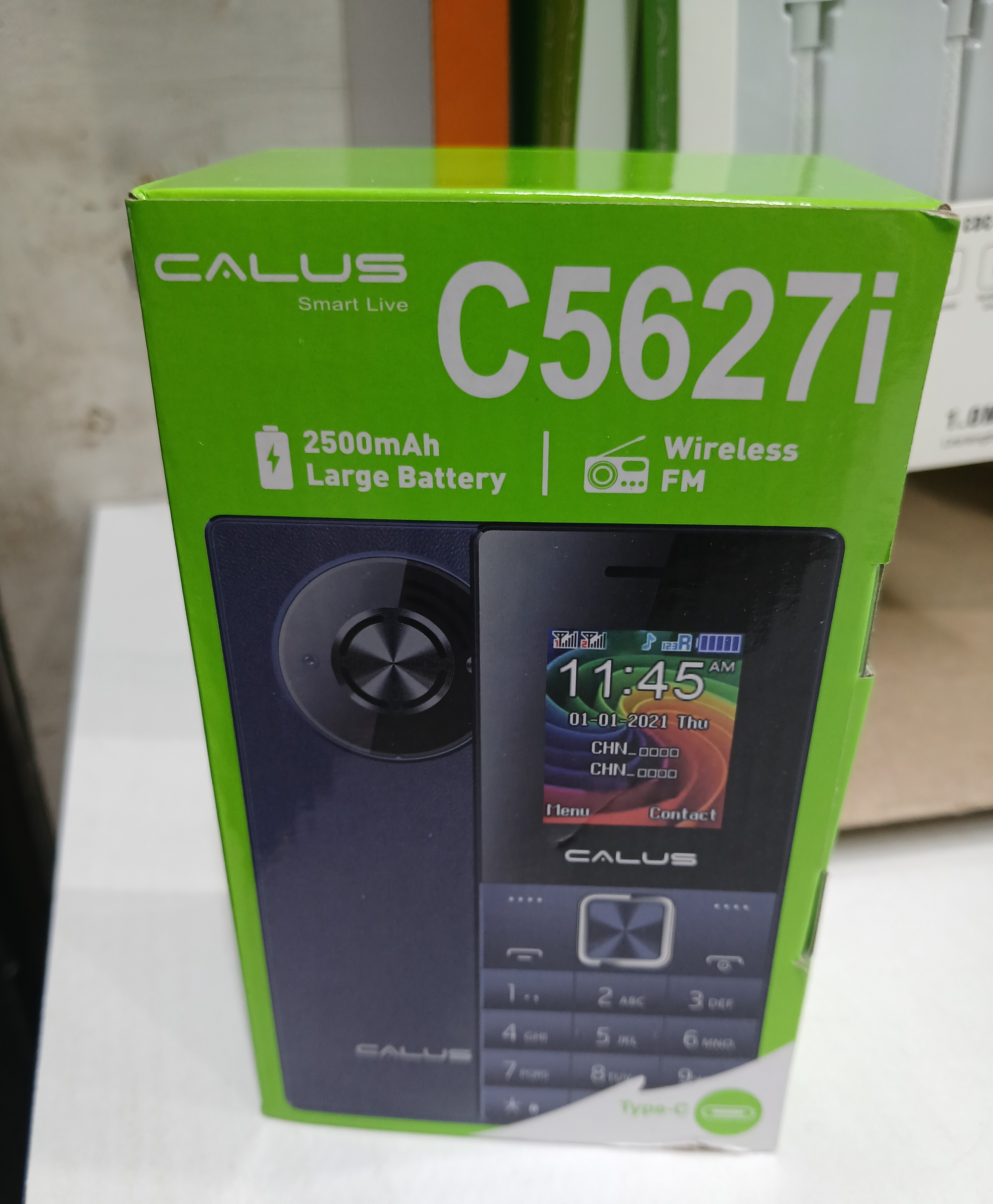 CALUS C5627i DUAL  SIM CARD KABAMBE PHONE 2500mAh Battery capacity BIG BATTERY 2.8" BIG SCREEN DISPLAY 32MB+ 32MB MEMORY WITH WIRELESS FM , BIG TORCH LIGHTCAMERA AND FUN GAMES KABAMBE/ FEATURED PHONE