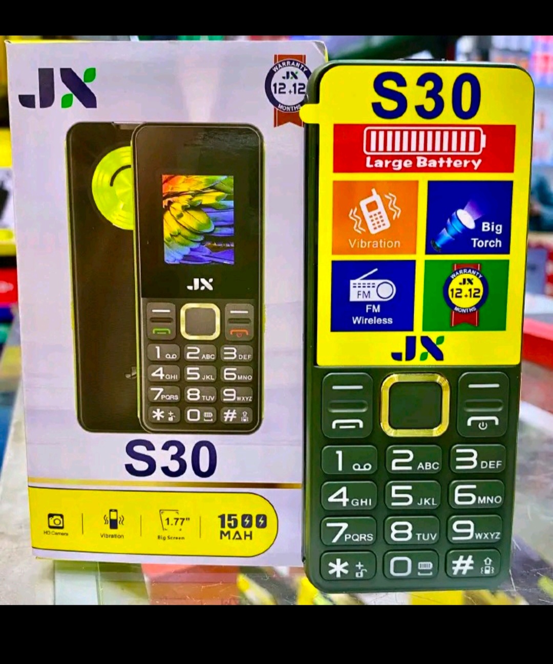 LIMITED DISCOUNT🔥🔥 !! BRAND NEW JX S30 DUAL SIM FEATURE PHONE WITH Bluetooth /Wireless FM/SD Slot kabambe/katululu/mulika mwizi/button feature phone