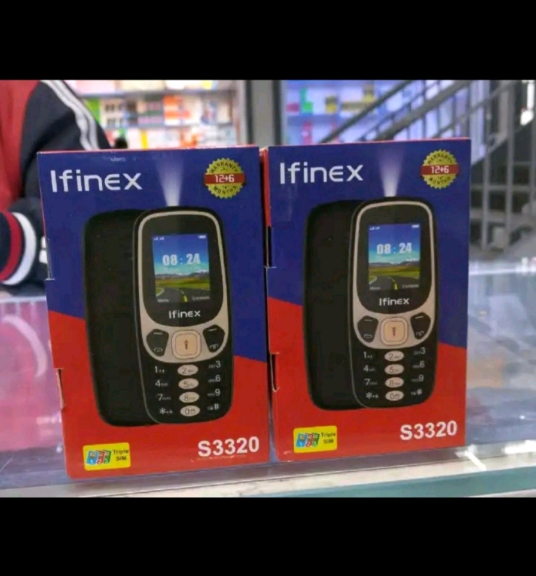 LIMITED OFFER🔥🤞💯IFINEX S3320 THREE SIM CARD SCREEN 1.77’’ BATTERY 1200MAH LED TORCH FM WIRELESS RADIO VIBRATION 1 YEAR WARRANTY KABAMBE/MULIKA MWIZI PHONES ON OFFER BUTTON MOBILE