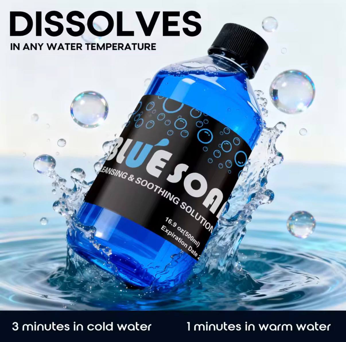 500ML Tattoo Blue/Pink/Green Soap Cleaning & Soothing Solution with Foaming Tattoo After Care Liquid