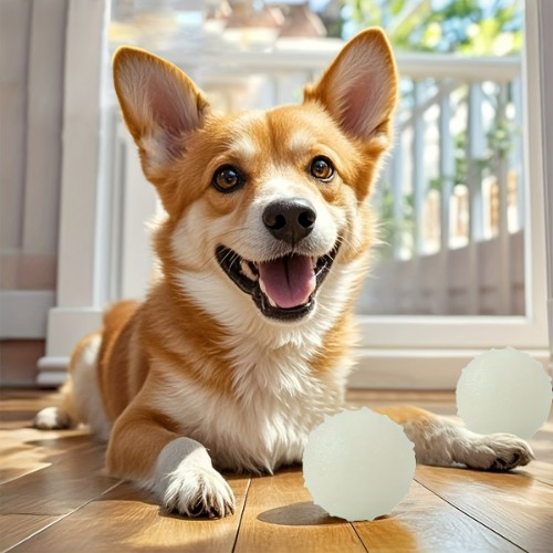 Spiky Dog Toy Ball Luminous TPR Solid Rubber Bouncy Chew Resistant Teeth Cleaning Interactive Training Stress Relief Play Ball For Puppy Medium Large Dogs