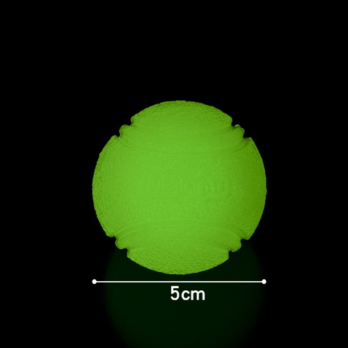 Luminous TPR Dog Elastic Ball Bite Resistant Molar, Boredom Relief Chew Pet Training Toy for Small Medium Dogs (Kutafuna Meno, Kutoa Uchovu, Hauvunjwi Kwa Meno, Kwa Mafunzo ya Wanyama)