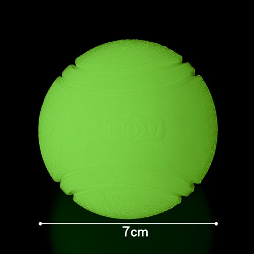 Luminous TPR Dog Elastic Ball Bite Resistant Molar, Boredom Relief Chew Pet Training Toy for Small Medium Dogs (Kutafuna Meno, Kutoa Uchovu, Hauvunjwi Kwa Meno, Kwa Mafunzo ya Wanyama)
