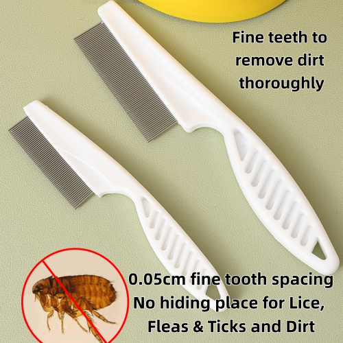 2-in-1 Natural Dog Flea, Lice  & Tick Collar + Flea Comb Combo Set - Safe & Non-Toxic Dog and Puppy Protection