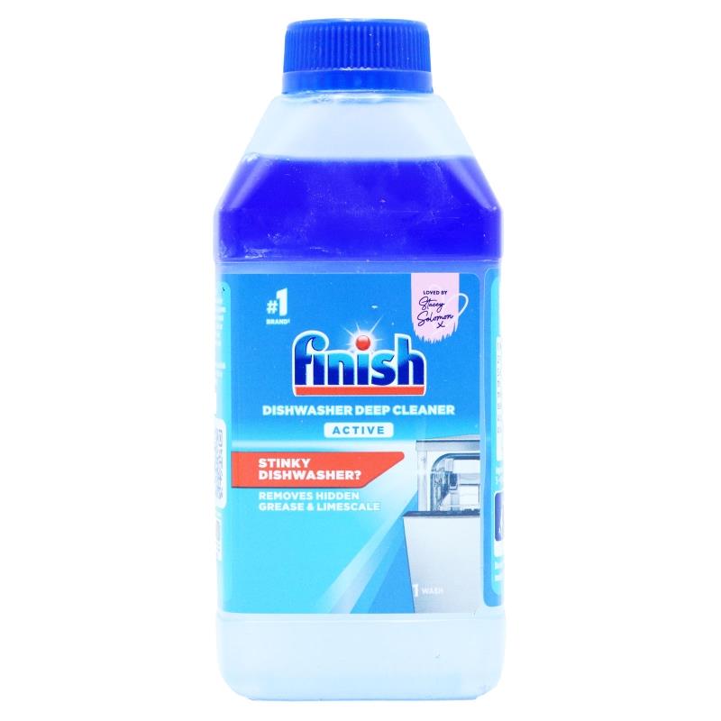 Finish Dishwasher Deep  Cleaner Liquid - 250ml, Cleans Hidden Grease & Limescale, Fights Odors & Maintains Performance ,suitable for use on all dishwashers for cleaning spray arms, filters and drains.