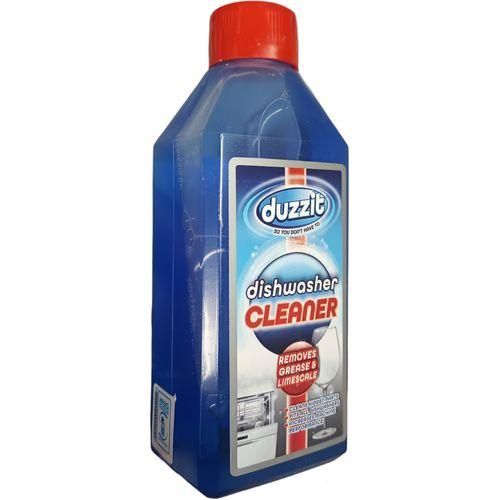 Duzzit Dishwasher Cleaner REMOVES GREASE & LIMESCALE-250ml. It cleans and freshens hidden parts and removes build-up of grease and limescale. Increase your dishwasher performance and prolong its life.