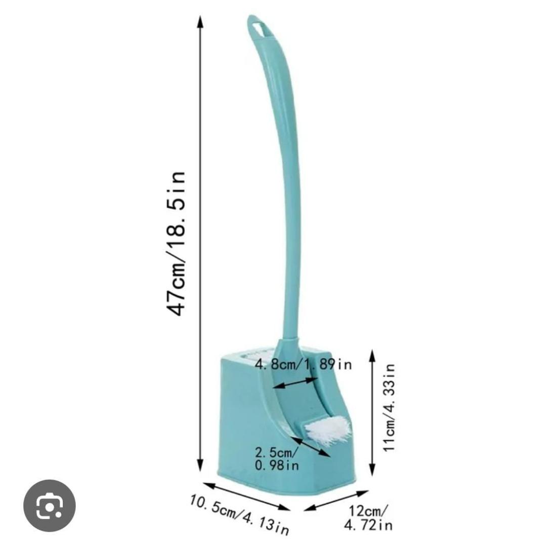 🌸Double sided toilet brush with matching stand